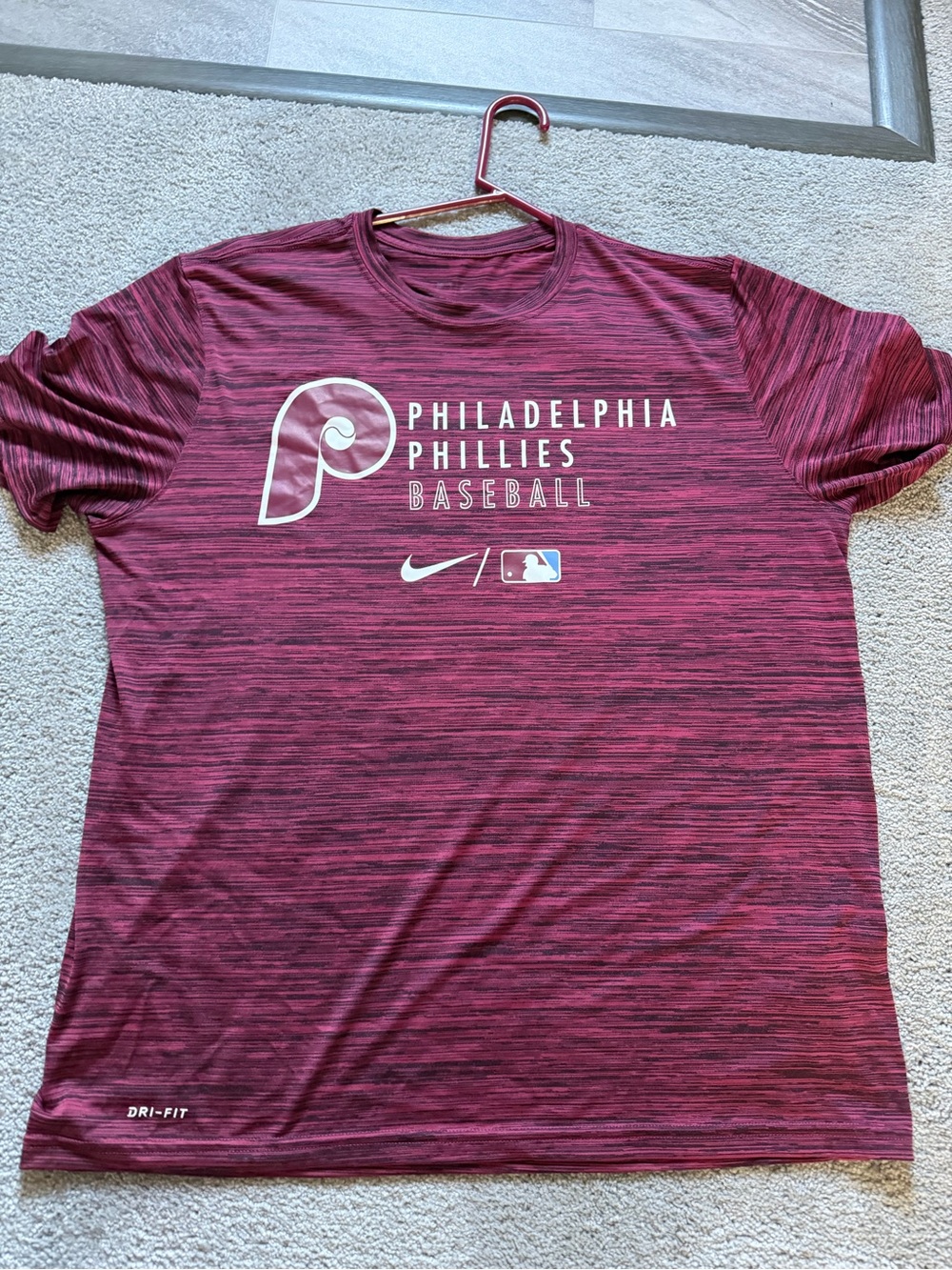 Philadelphia Phillies Nike Dri-FIT Baseball Tee retro red